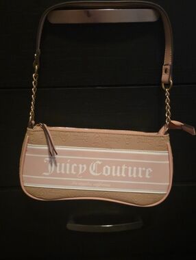 Juicy Couture Pink Logo Shoulder Bag/ Like NEW/NO FLAWS.